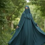 Elegant Georgette Butterfly Abaya – Full 4-Piece Set + Free Gift