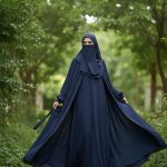 Elegant Georgette Butterfly Abaya – Full 4-Piece Set + Free Gift