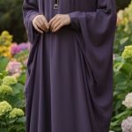 Elegant Georgette Butterfly Abaya – Full 4-Piece Set + Free Gift