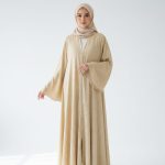 Elegant Daily Wear Printed Gown Abaya – Premium Soft Fabric | Free Flower