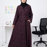 Stylish Button-Down Abaya + FREE Rose & Crown 🌹👑 | Elegant Office Wear