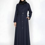 Stylish Button-Down Abaya + FREE Rose & Crown 🌹👑 | Elegant Office Wear