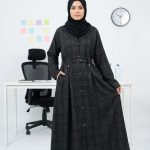 Stylish Button-Down Abaya + FREE Rose & Crown 🌹👑 | Elegant Office Wear